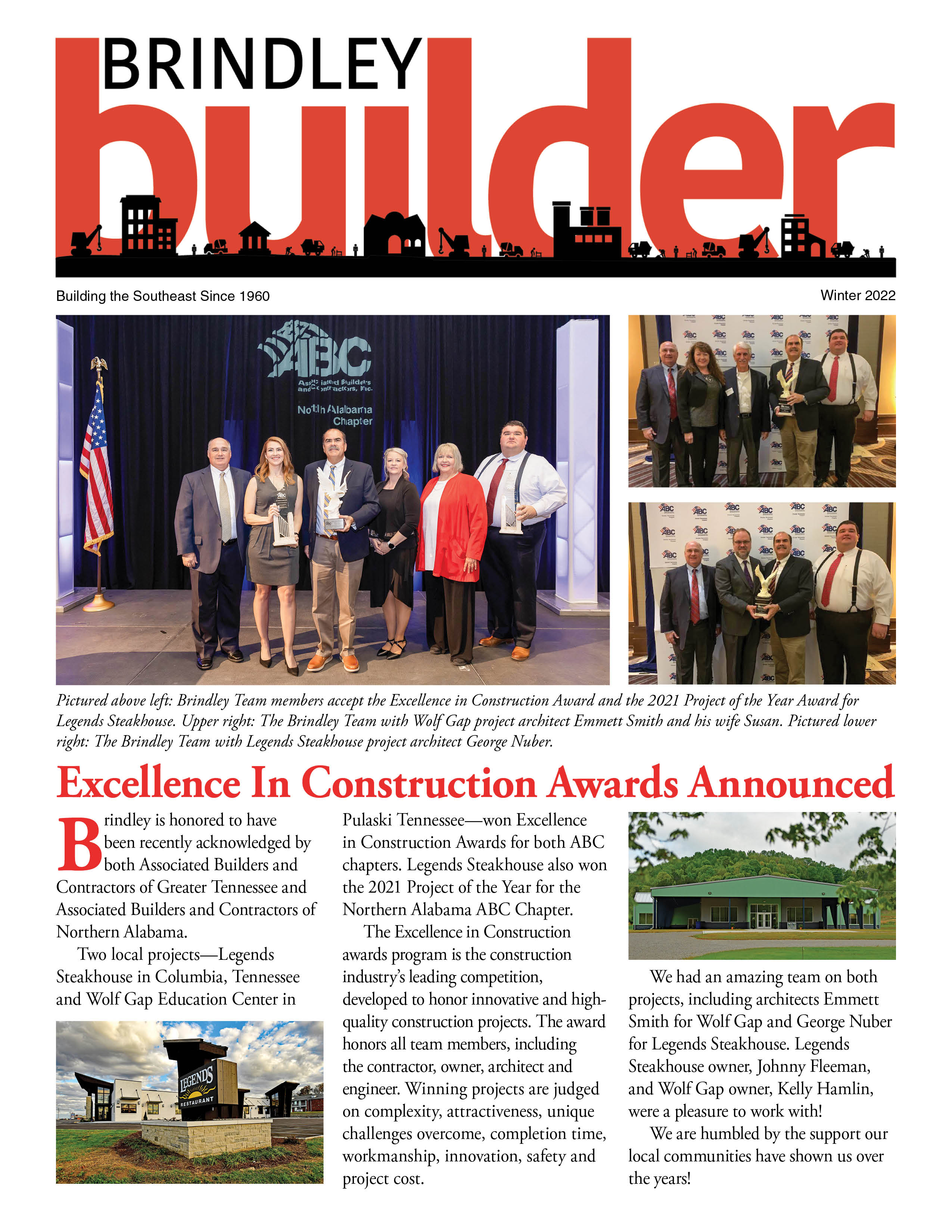 The Brindley Builder Newsletter | Winter 2022 | Brindley Construction